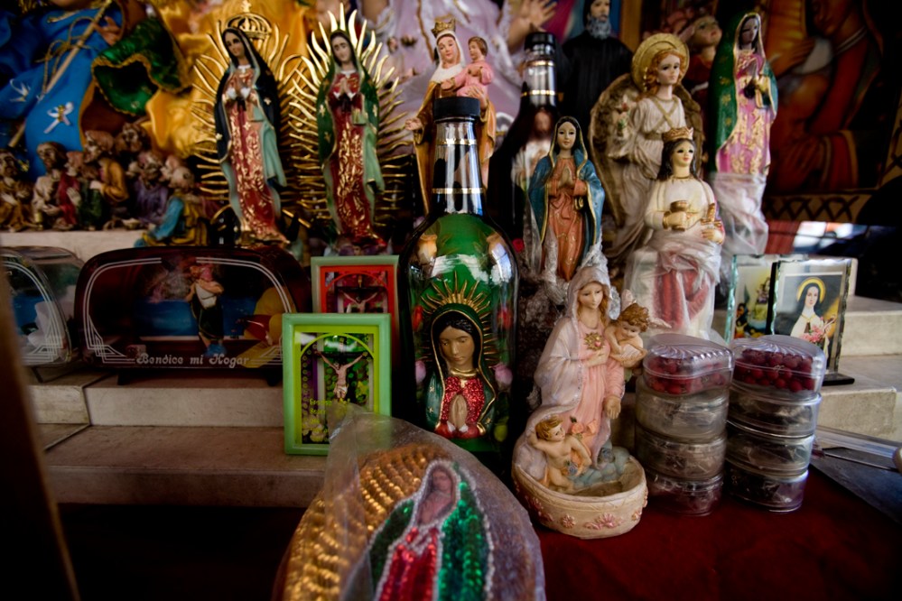 guad_TJ2_mres A virgin in a bottle sits for sale outside a church in Tijuana, Mexico.