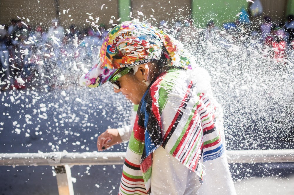 Dia de los Blancos en Pasto, Narino, Colombia