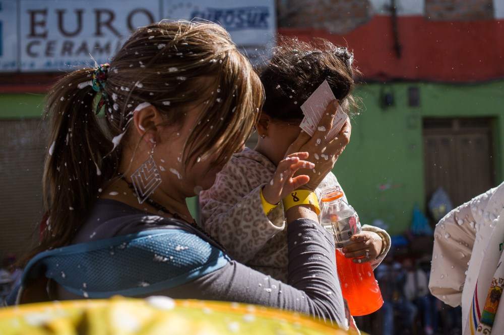 Dia de los Blancos en Pasto, Narino, Colombia