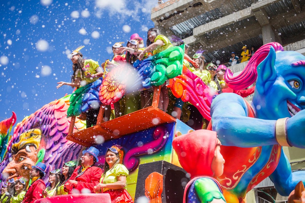 Dia de los Blancos en Pasto, Narino, Colombia
